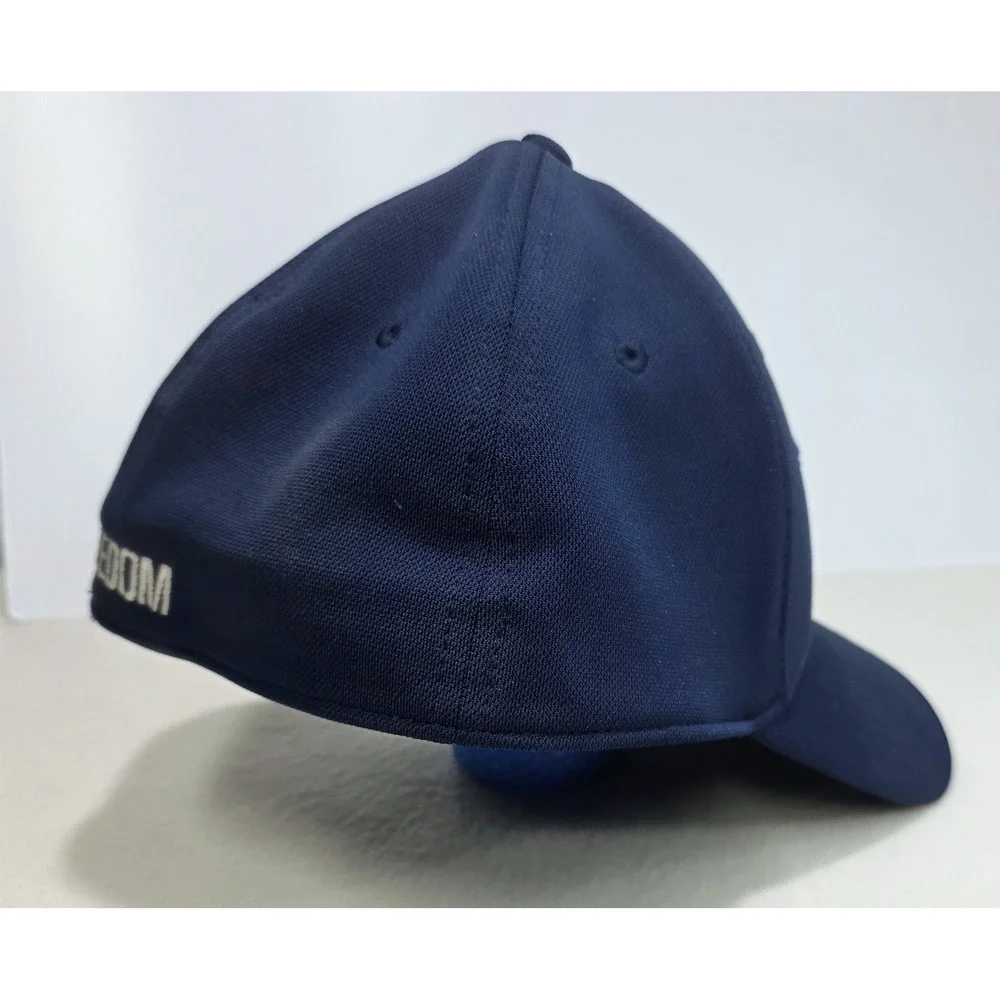 Under Armour Freedom Hat‎ Blitzing M/L Blue Classic Fit Cap USA LIMITED USE